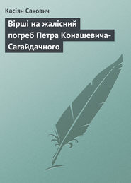 бесплатно читать книгу Вірші на жалісний погреб Петра Конашевича-Сагайдачного автора Касіян Сакович