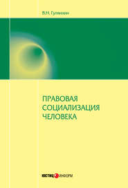 бесплатно читать книгу Правовая социализация человека автора Вячеслав Гуляихин