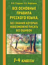 бесплатно читать книгу Все основные правила русского языка, без знания которых невозможно писать без ошибок. 1–4 классы автора Geraldine Woods