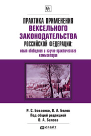 бесплатно читать книгу Практика применения вексельного законодательства Российской Федерации: опыт обобщения и научно-практического комментария. Практическое пособие автора Вадим Белов