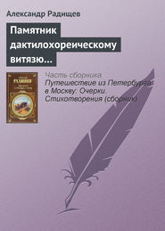 бесплатно читать книгу Памятник дактилохореическому витязю… автора Александр Радищев