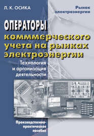 бесплатно читать книгу Операторы коммерческого учета на рынках электроэнергии. Технология и организация деятельности автора Лев Осика