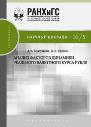 бесплатно читать книгу Анализ факторов динамики реального валютного курса рубля автора Александра Божечкова
