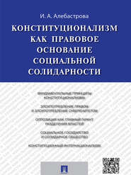 бесплатно читать книгу Конституционализм как правовое основание социальной солидарности. Монография автора Ирина Алебастрова