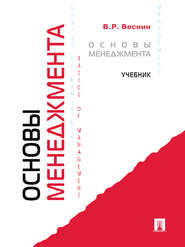бесплатно читать книгу Основы менеджмента автора Владимир Веснин