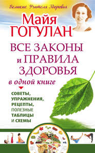 бесплатно читать книгу Все законы и правила здоровья в одной книге автора Майя Гогулан