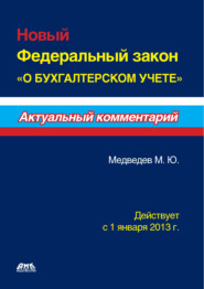 бесплатно читать книгу Новый Федеральный закон «О бухгалтерском учете» автора Михаил Медведев