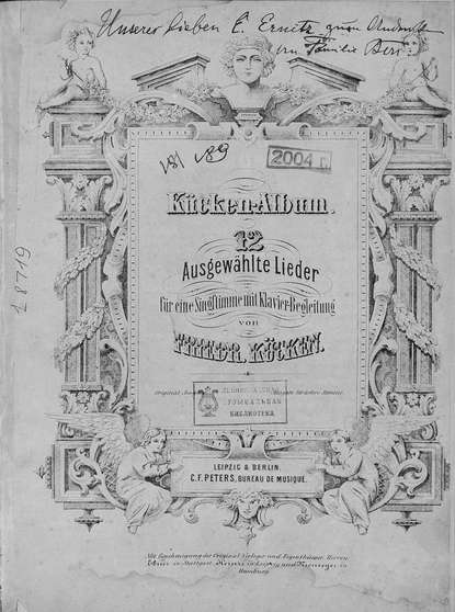 12 Ausgewahlte Lieder fur eine Singstimme mit Klavier-Begleitung v. Friedr. Kucken