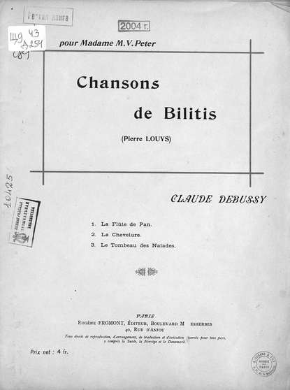 Chansons de Bilitis (Pierre Louys)