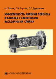 бесплатно читать книгу Эффективность явлений переноса в каналах с хаотичными насадочными слоями автора Анатолий Лаптев