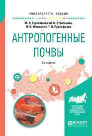 бесплатно читать книгу Антропогенные почвы 2-е изд., испр. и доп. Учебное пособие для бакалавриата и магистратуры автора Надежда Можарова