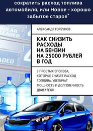 бесплатно читать книгу Как снизить расходы на бензин на 25000 рублей в год автора Александр Горбунов