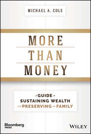 бесплатно читать книгу More Than Money. A Guide To Sustaining Wealth and Preserving the Family автора Michael Cole