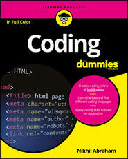 бесплатно читать книгу Coding For Dummies автора Nikhil Abraham