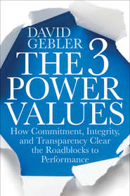 бесплатно читать книгу The 3 Power Values. How Commitment, Integrity, and Transparency Clear the Roadblocks to Performance автора David Gebler