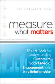бесплатно читать книгу Measure What Matters. Online Tools For Understanding Customers, Social Media, Engagement, and Key Relationships автора Katie Paine