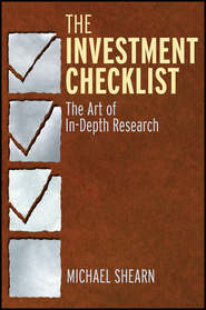 бесплатно читать книгу The Investment Checklist. The Art of In-Depth Research автора Michael Shearn