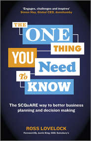 бесплатно читать книгу The One Thing You Need to Know. The SCQuARE way to better business planning and decision making автора Ross Lovelock