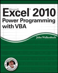 Excel 2010 Power Programming with VBA