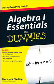 бесплатно читать книгу Algebra I Essentials For Dummies автора Mary Jane Sterling