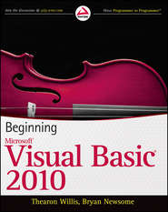 бесплатно читать книгу Beginning Visual Basic 2010 автора Thearon Willis