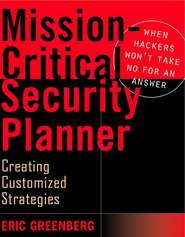 бесплатно читать книгу Mission-Critical Security Planner. When Hackers Won't Take No for an Answer автора Eric Greenberg