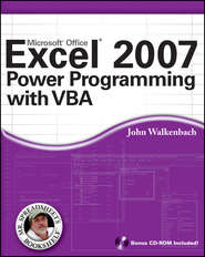 бесплатно читать книгу Excel 2007 Power Programming with VBA автора John Walkenbach