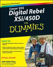 бесплатно читать книгу Canon EOS Digital Rebel XSi/450D For Dummies автора Julie King