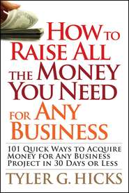бесплатно читать книгу How to Raise All the Money You Need for Any Business. 101 Quick Ways to Acquire Money for Any Business Project in 30 Days or Less автора Tyler Hicks