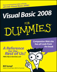 бесплатно читать книгу Visual Basic 2008 For Dummies автора Bill Sempf