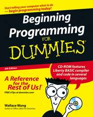 бесплатно читать книгу Beginning Programming For Dummies автора Wallace Wang