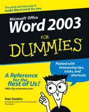 бесплатно читать книгу Word 2003 For Dummies автора Dan Gookin