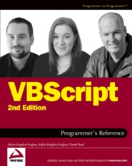 бесплатно читать книгу VBScript Programmer's Reference автора 