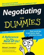 бесплатно читать книгу Negotiating For Dummies автора Donaldson 