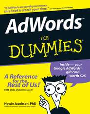 бесплатно читать книгу AdWords For Dummies автора Howie Jacobson