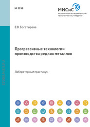 бесплатно читать книгу Прогрессивные технологии производства редких металлов автора Елена Богатырева
