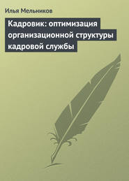 бесплатно читать книгу Кадровик: оптимизация организационной структуры кадровой службы автора Илья Мельников