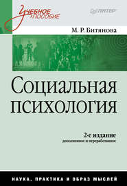 бесплатно читать книгу Социальная психология автора Марина Битянова