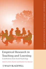 бесплатно читать книгу Empirical Research in Teaching and Learning. Contributions from Social Psychology автора Mashek Debra