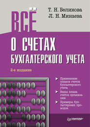бесплатно читать книгу Всё о счетах бухгалтерского учета (2-е издание) автора Любовь Минаева