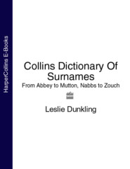 бесплатно читать книгу Collins Dictionary Of Surnames: From Abbey to Mutton, Nabbs to Zouch автора Leslie Dunkling