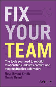 бесплатно читать книгу Fix Your Team. The Tools You Need to Rebuild Relationships, Address Conflict and Stop Destructive Behaviours автора Rose Bryant-Smith
