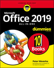 бесплатно читать книгу Office 2019 All-in-One For Dummies автора Peter Weverka