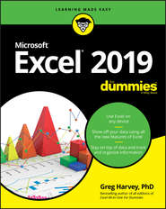 бесплатно читать книгу Excel 2019 For Dummies автора Greg Harvey