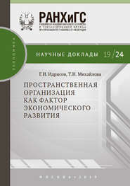 бесплатно читать книгу Пространственная организация как фактор экономического развития автора Георгий Идрисов