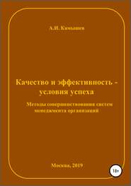 бесплатно читать книгу Качество и эффективность – условия успеха. Методы совершенствования систем менеджмента организаций автора Александр Камышев