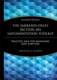 бесплатно читать книгу The Sarbanes-Oxley Section 404 Implementation Toolkit автора 