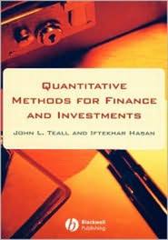 бесплатно читать книгу Quantitative Methods for Finance and Investments автора John Teall