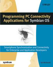 бесплатно читать книгу Programming PC Connectivity Applications for Symbian OS автора 