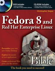 бесплатно читать книгу Fedora 8 and Red Hat Enterprise Linux Bible автора Christopher Negus